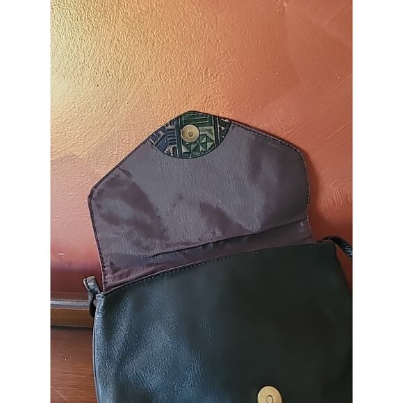 Vintage Mexican Leather Crossbody Bag Mid Century Rulf - Picture 10 of 12